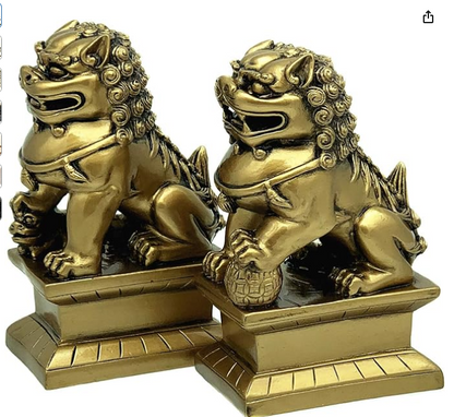 Beijing bronze lion pair home decor ornaments for the living room