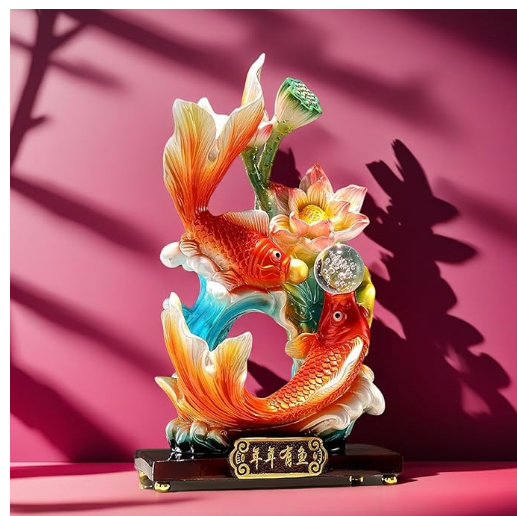 Carp Leaping over the Dragon Gate Ornament – Office, Living Room, Wine Cabinet, TV Cabinet Decoration, New Home Housewarming Gift for Friends.